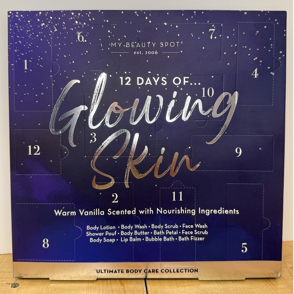 My Beauty Spot 12 Days of Glowing Skin Warm Vanilla Body Care Advent Set